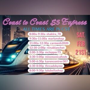 Coast to Coast $5 Express is live 2/21